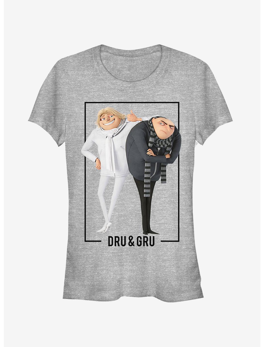 Dru and Gru Brothers Girls T-Shirt, ATH HTR, hi-res