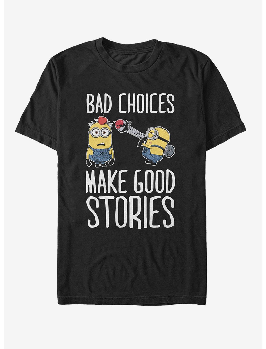 Minion Bad Choices T-Shirt, BLACK, hi-res