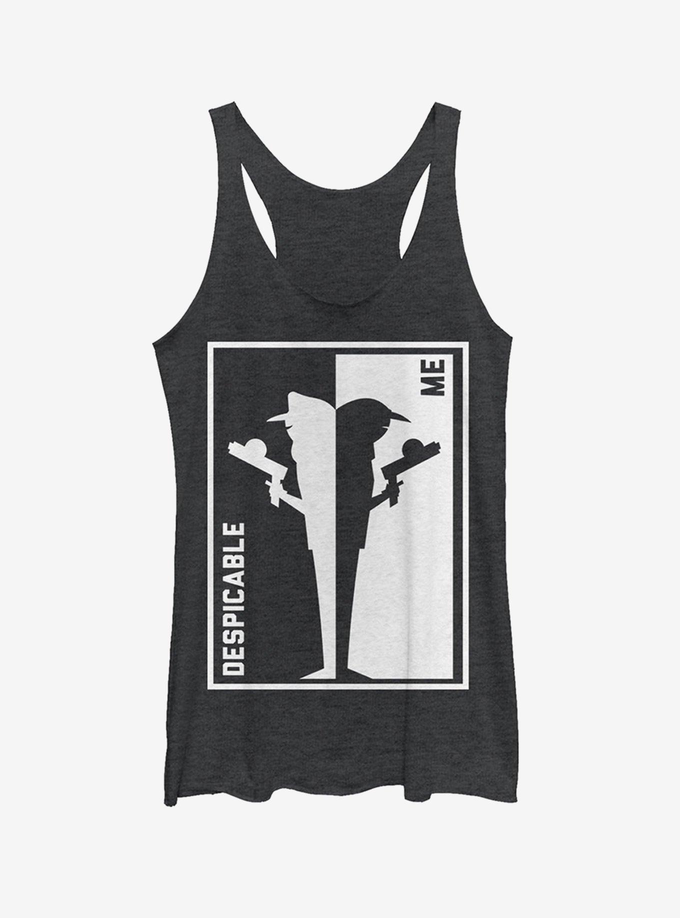 Brother Trouble Frame Girls Tank, BLK HTR, hi-res