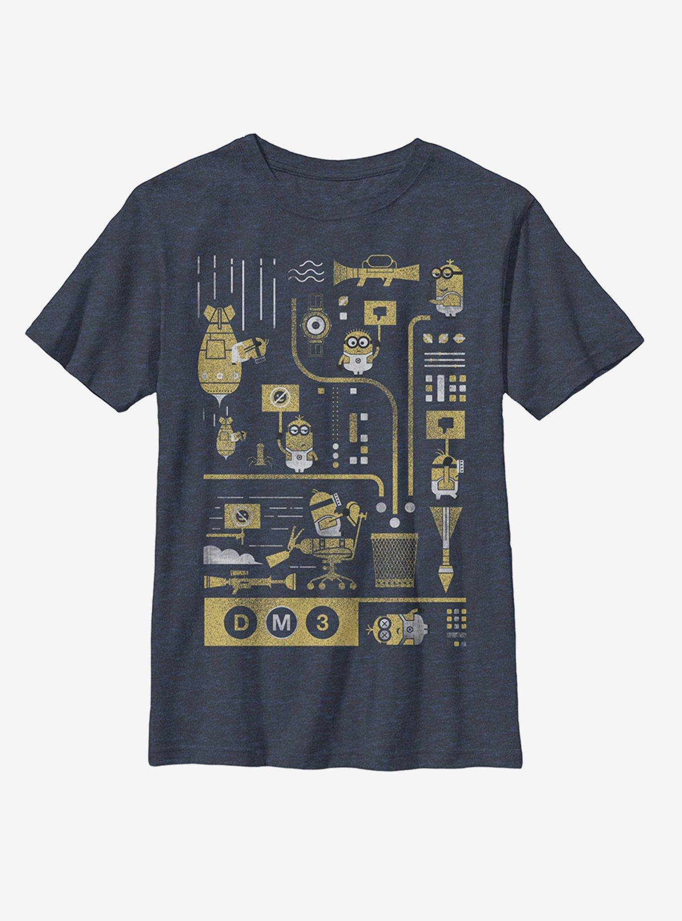 Minion Lab Work Girls Tank, NAVY HTR, hi-res