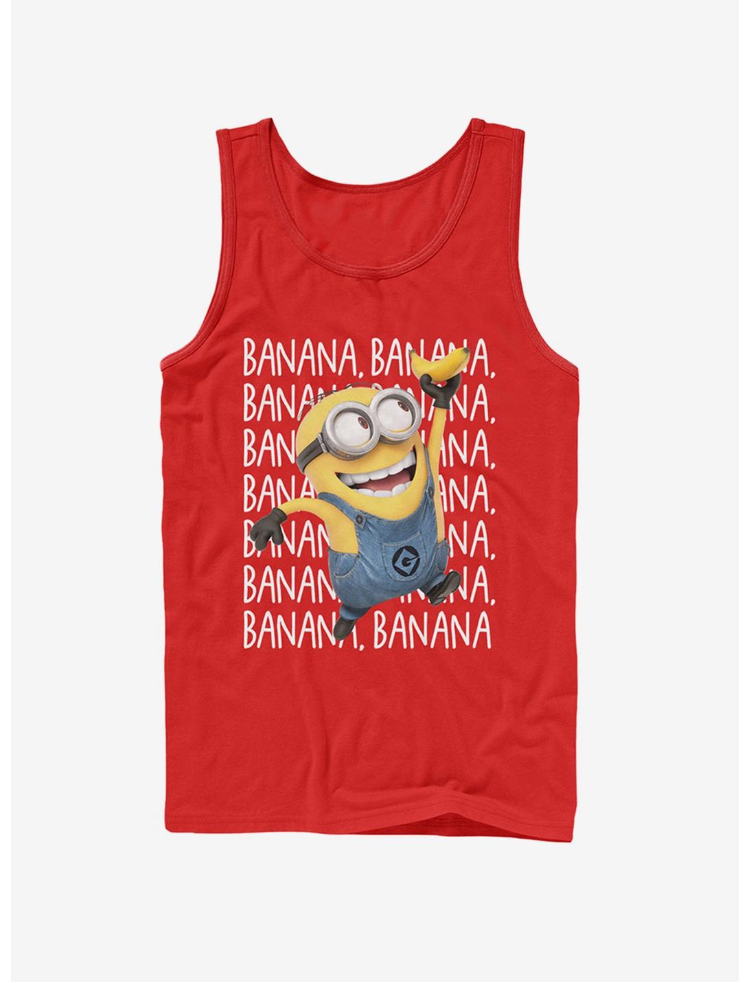 Minions Banana Repeat Tank, RED, hi-res