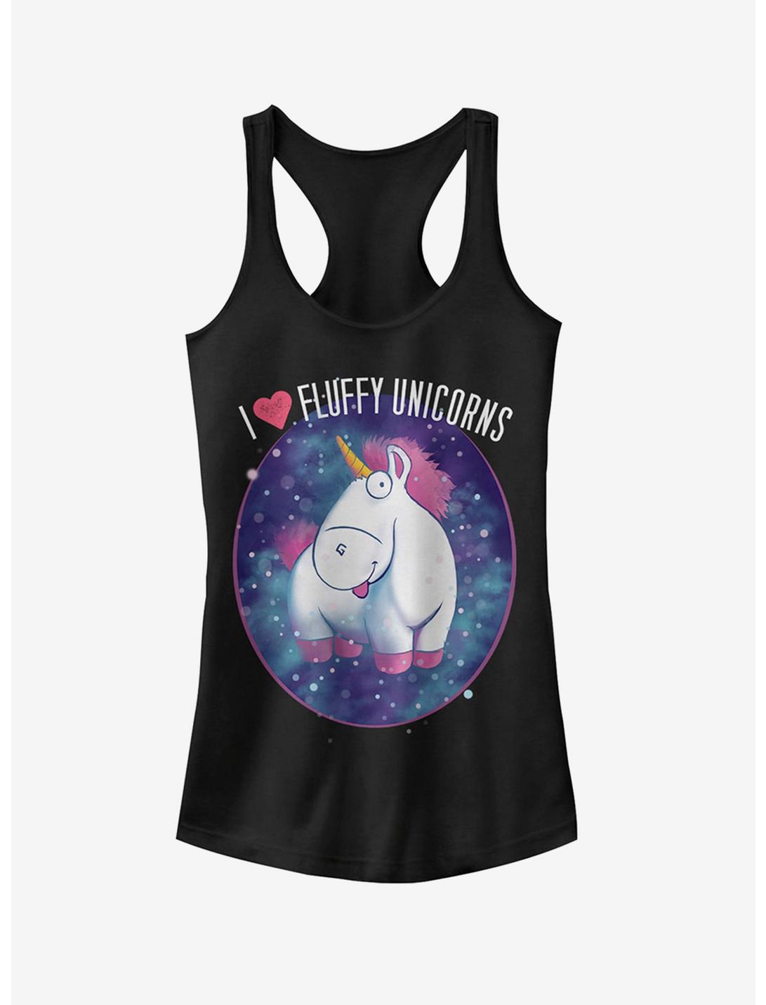 Love Fluffy Unicorns Girls Tank, BLACK, hi-res