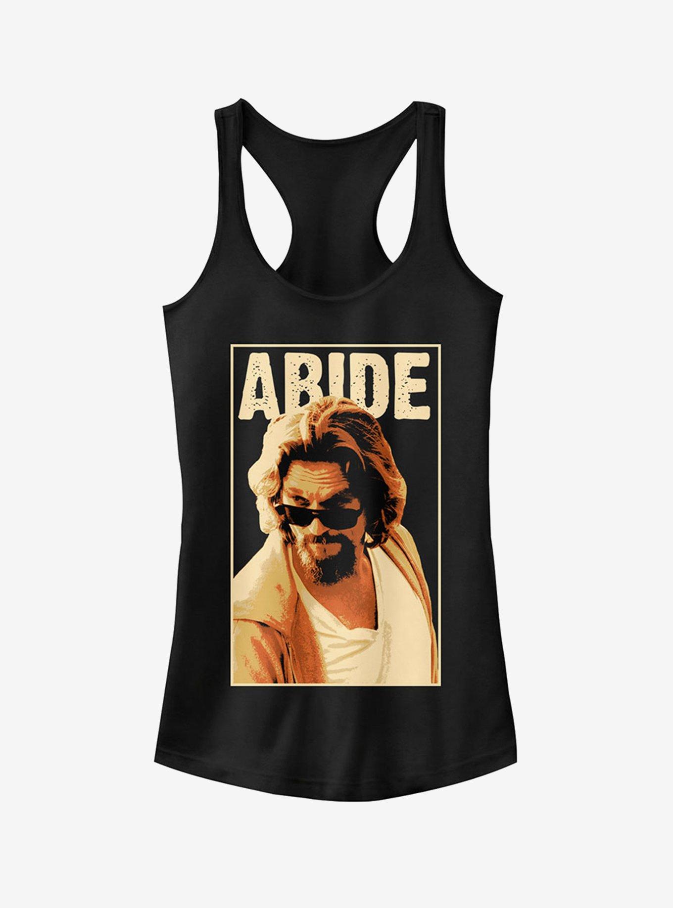 The Dude Abides Sunglasses Pose Girls Tank, BLACK, hi-res