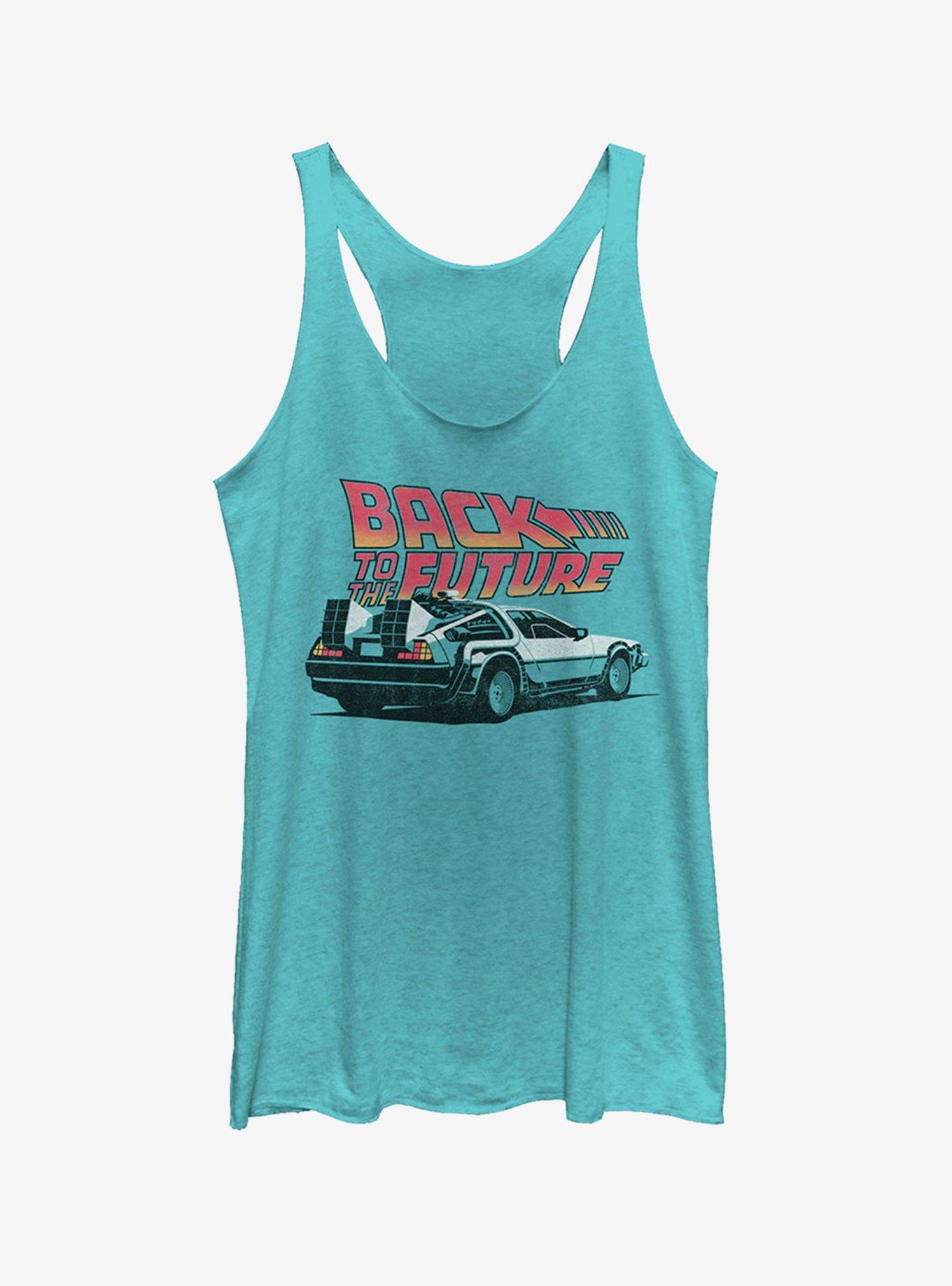 DeLorean Cartoon Girls Tank, TAHI BLUE, hi-res