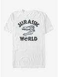 Jurassic World Fallen Kingdom Skeleton Logo T-Shirt, WHITE, hi-res