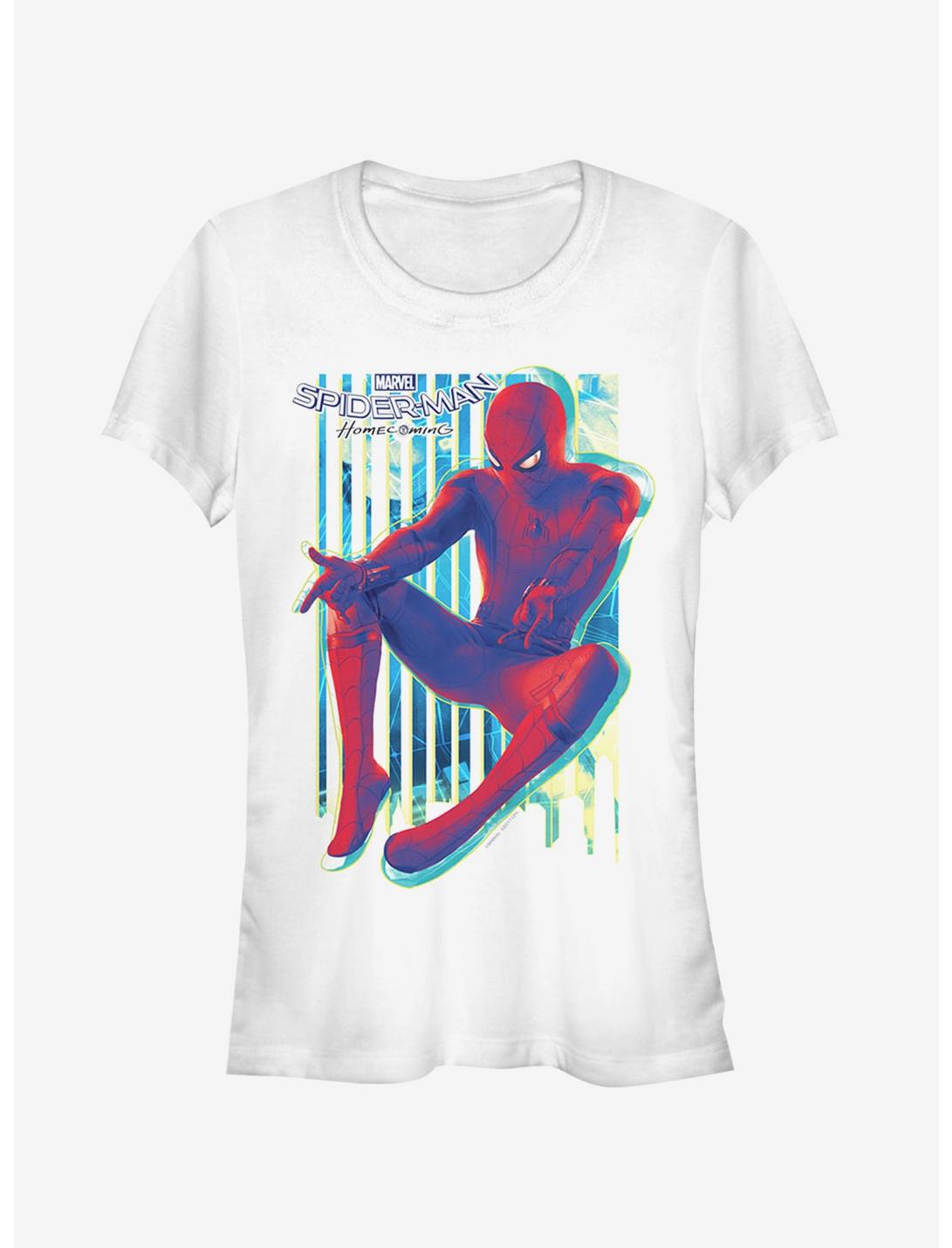 Marvel Spider-Man Homecoming Artistic Print Girls T-Shirt, WHITE, hi-res