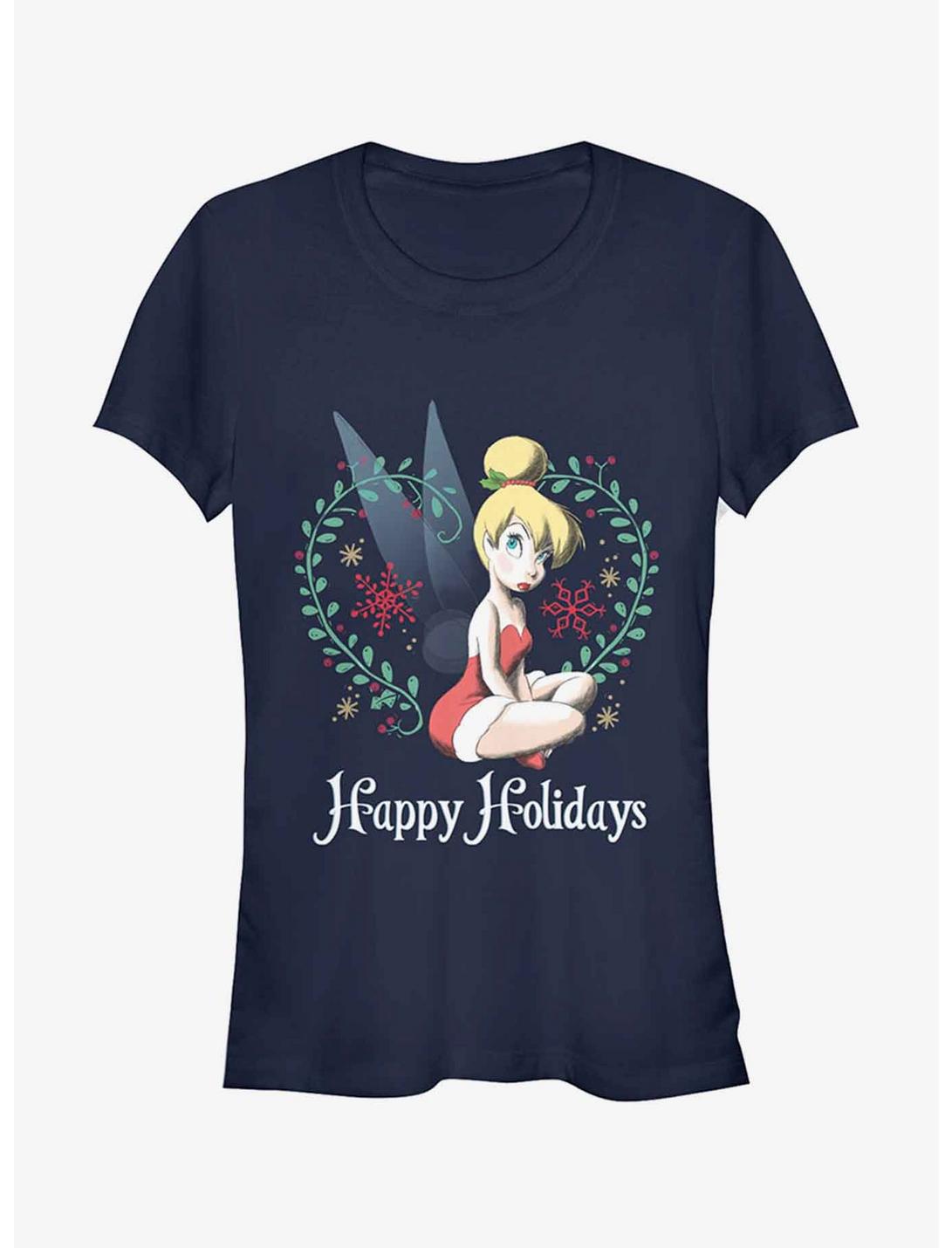 Disney Ugly Christmas Sweater Tinker Bell Girls T-Shirt, NAVY, hi-res