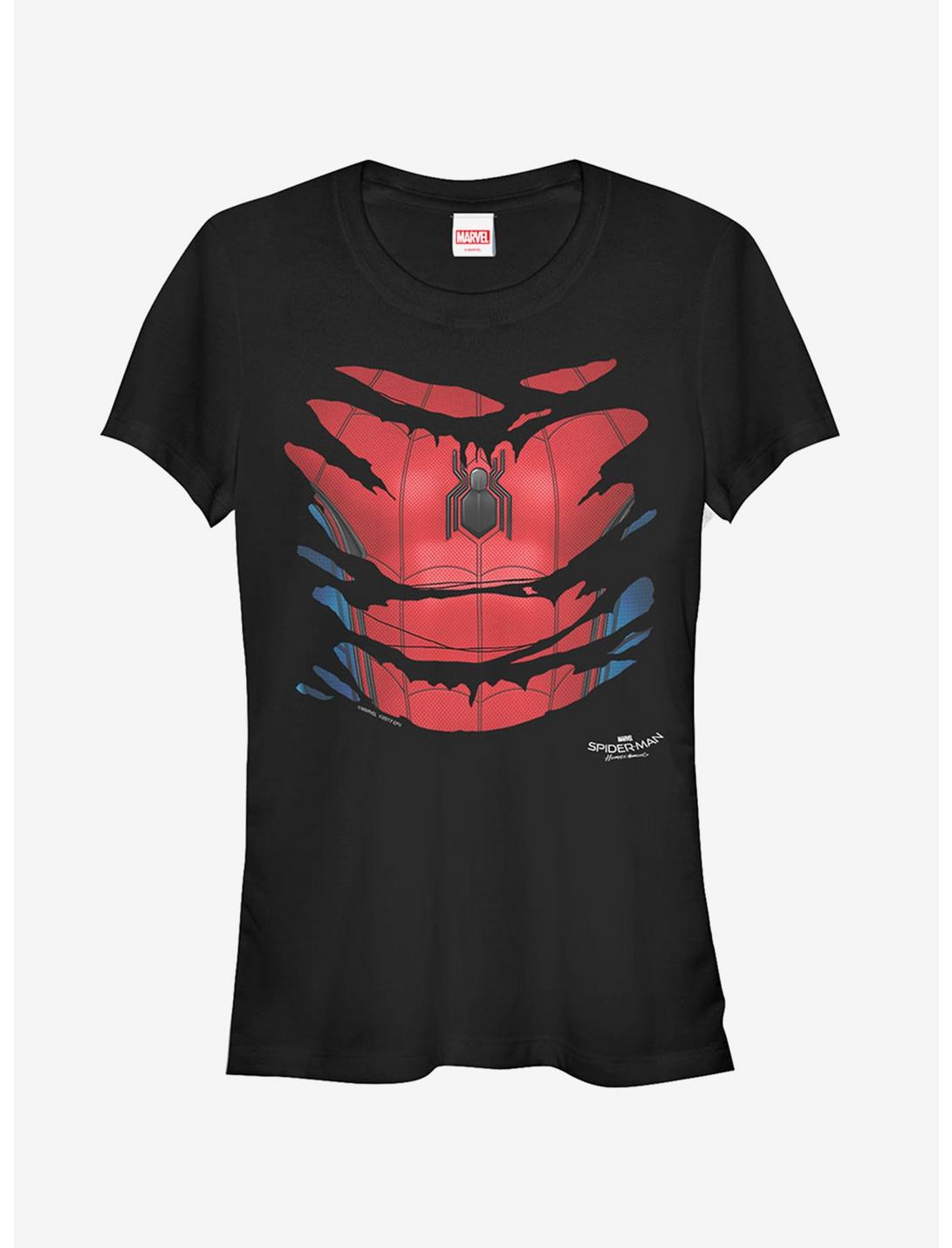 Marvel Spider-Man Homecoming Costume Girls T-Shirt, BLACK, hi-res