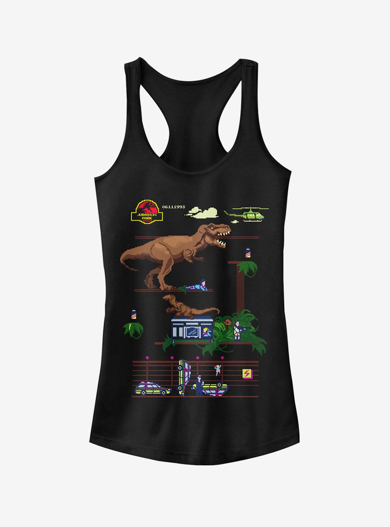 Pixel Video Game Girls Tank, BLACK, hi-res