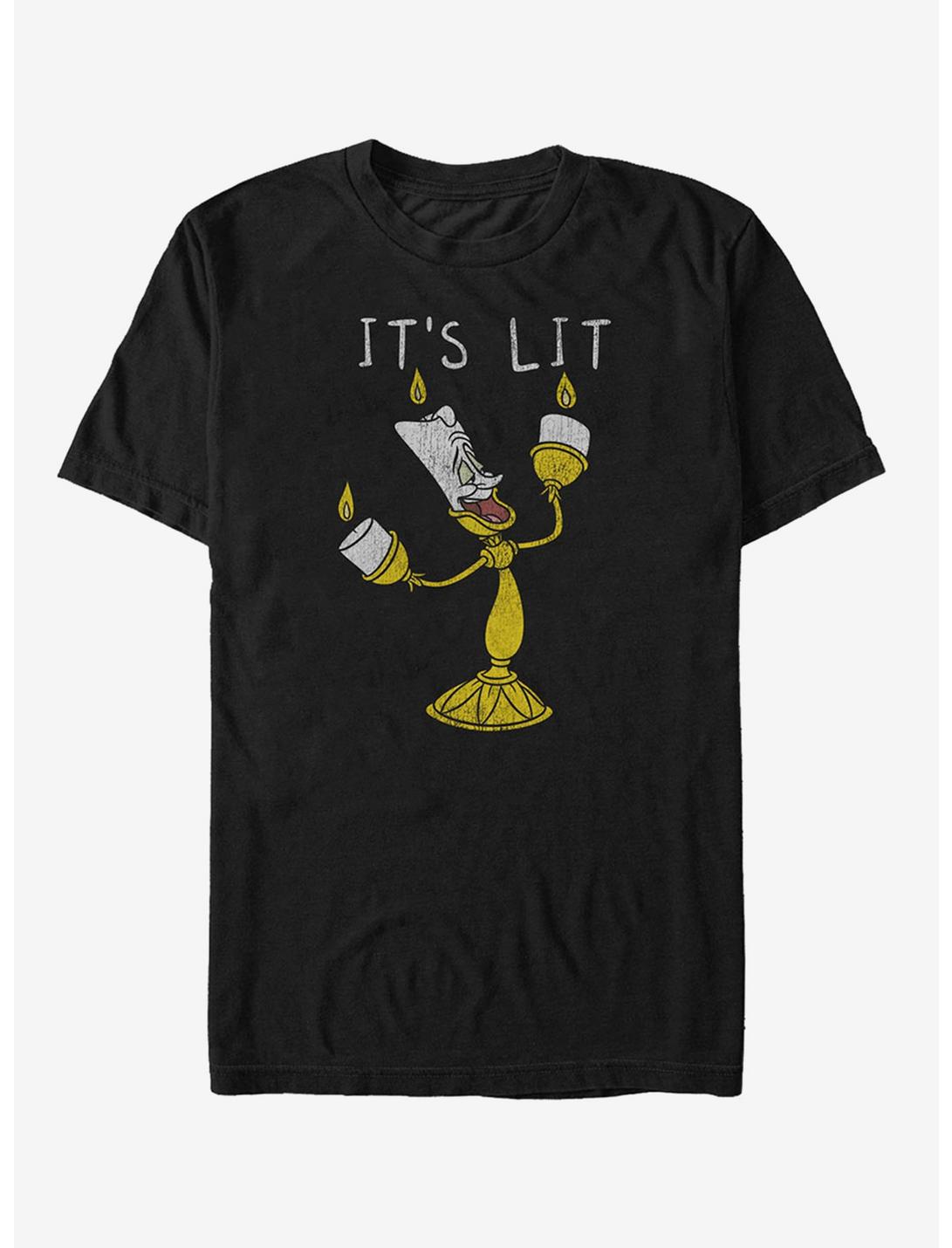 Disney Lumiere It's Lit T-Shirt, BLACK, hi-res