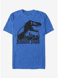 Dino Skeleton Silhouette Logo T-Shirt, ROY HTR, hi-res
