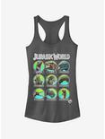 Jurassic World Fallen Kingdom Dino All Stars Girls Tank, CHARCOAL, hi-res