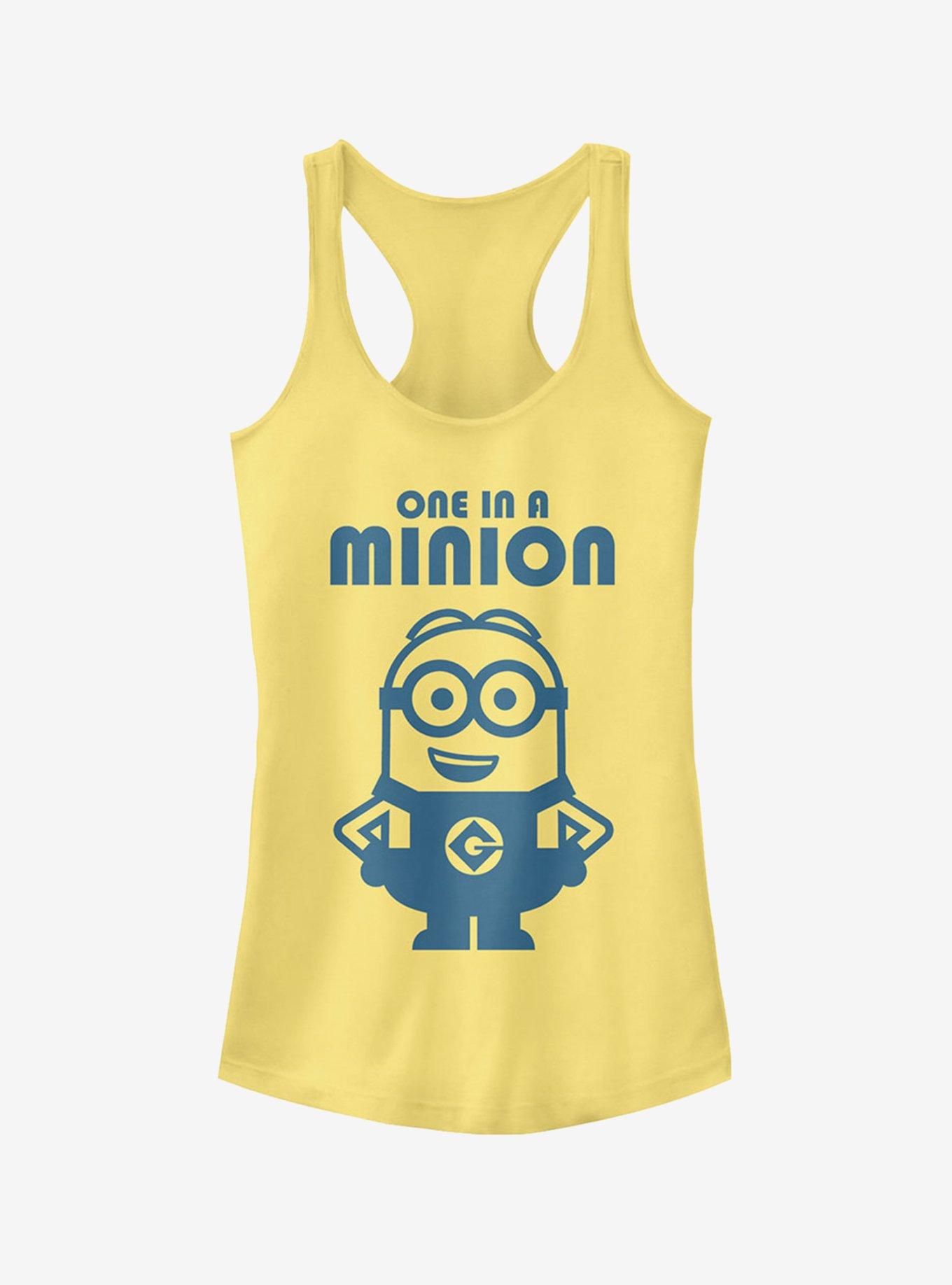 One in Minion Smile Girls Tank, BANANA, hi-res