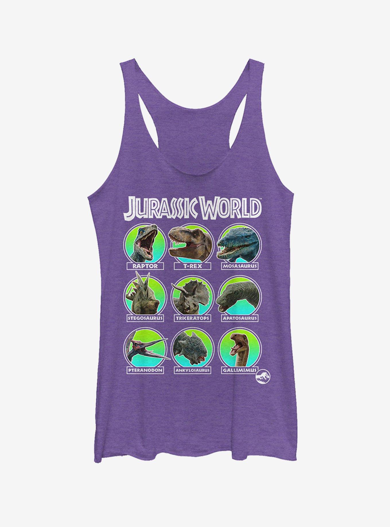 Jurassic World Fallen Kingdom Dino All Stars Girls Tank, PUR HTR, hi-res