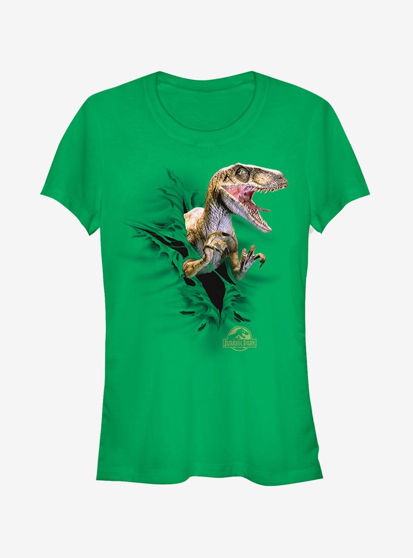 Velociraptor Tear Girls T-Shirt, KELLY, hi-res