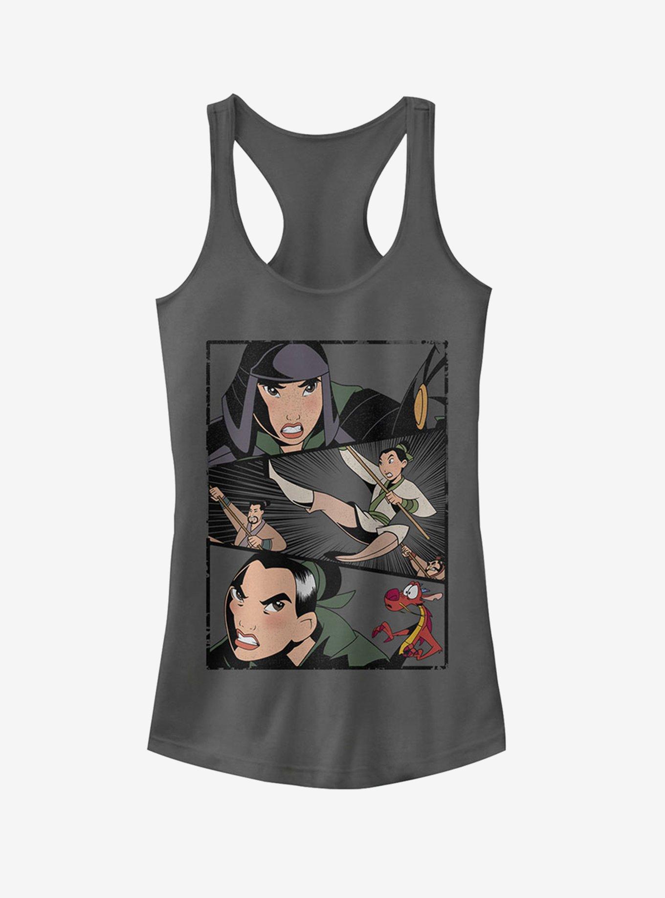 Disney Battle Panels Girls Tank, CHARCOAL, hi-res