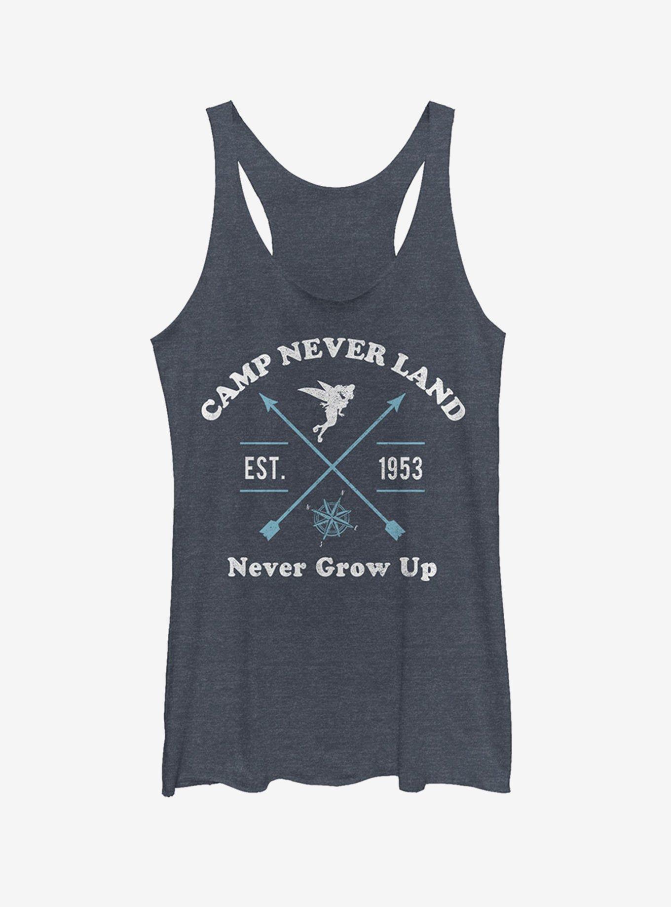 Disney Camp Neverland Girls Tank, NAVY HTR, hi-res