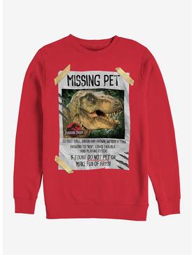 T. Rex Missing Pet Sweatshirt, , hi-res