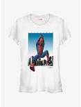 Marvel Spider-Man Homecoming Cityscape Girls T-Shirt, WHITE, hi-res