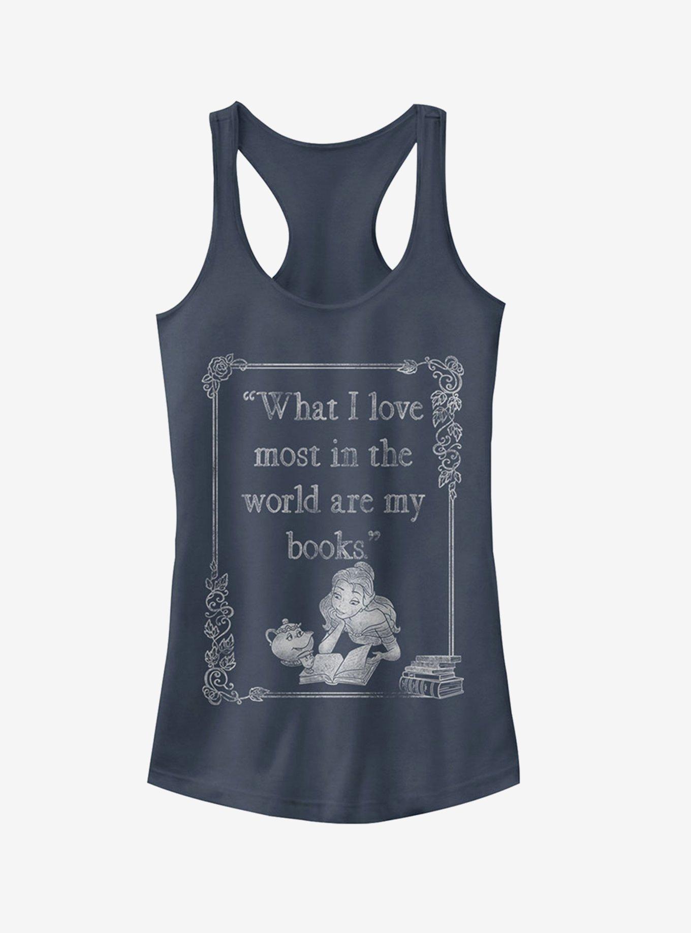 Disney Belle Loves Books Girls Tank, , hi-res