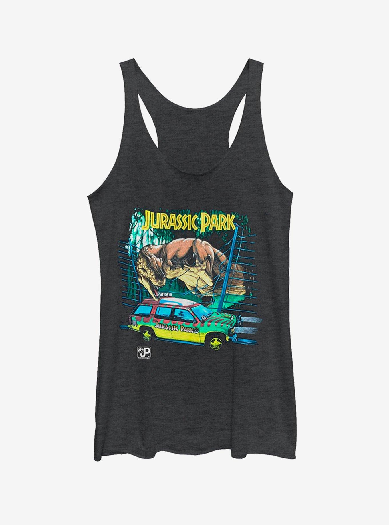 Car Chase Scene Girls Tank, BLK HTR, hi-res