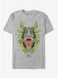 Dinosaur Jungle Grin T-Shirt, ATH HTR, hi-res