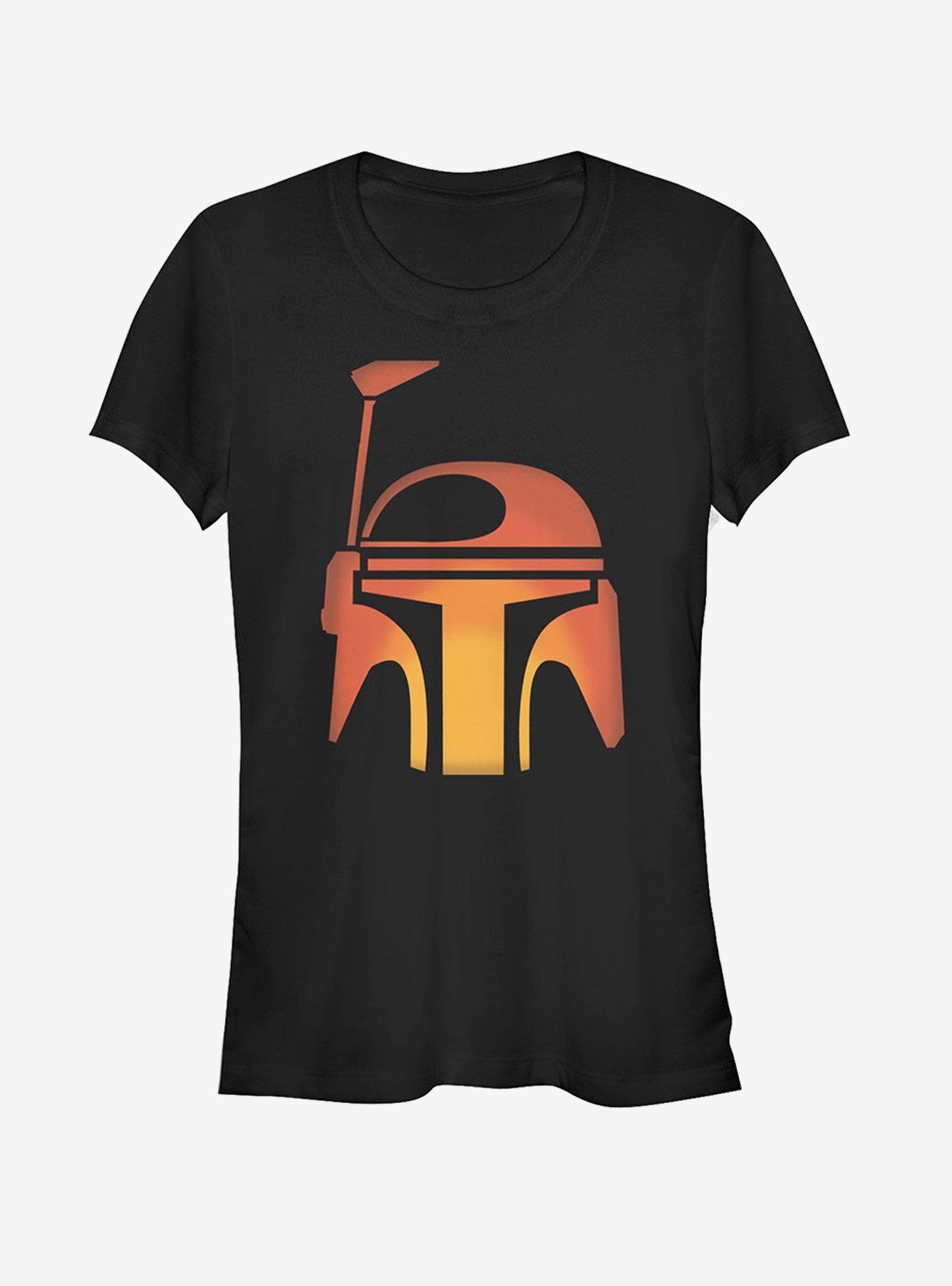 Star Wars Halloween Boba Fett Pumpkin Girls T-Shirt, BLACK, hi-res