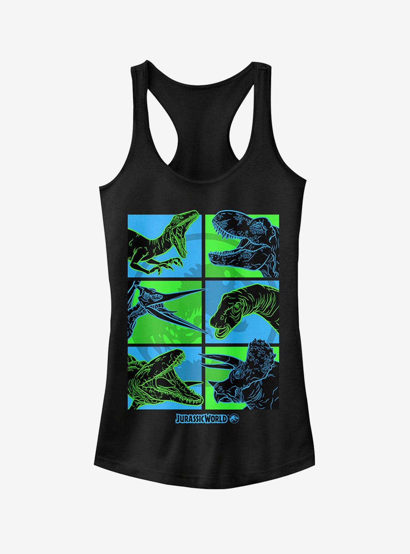 Jurassic World Fallen Kingdom Dino Bingo Girls Tank, BLACK, hi-res