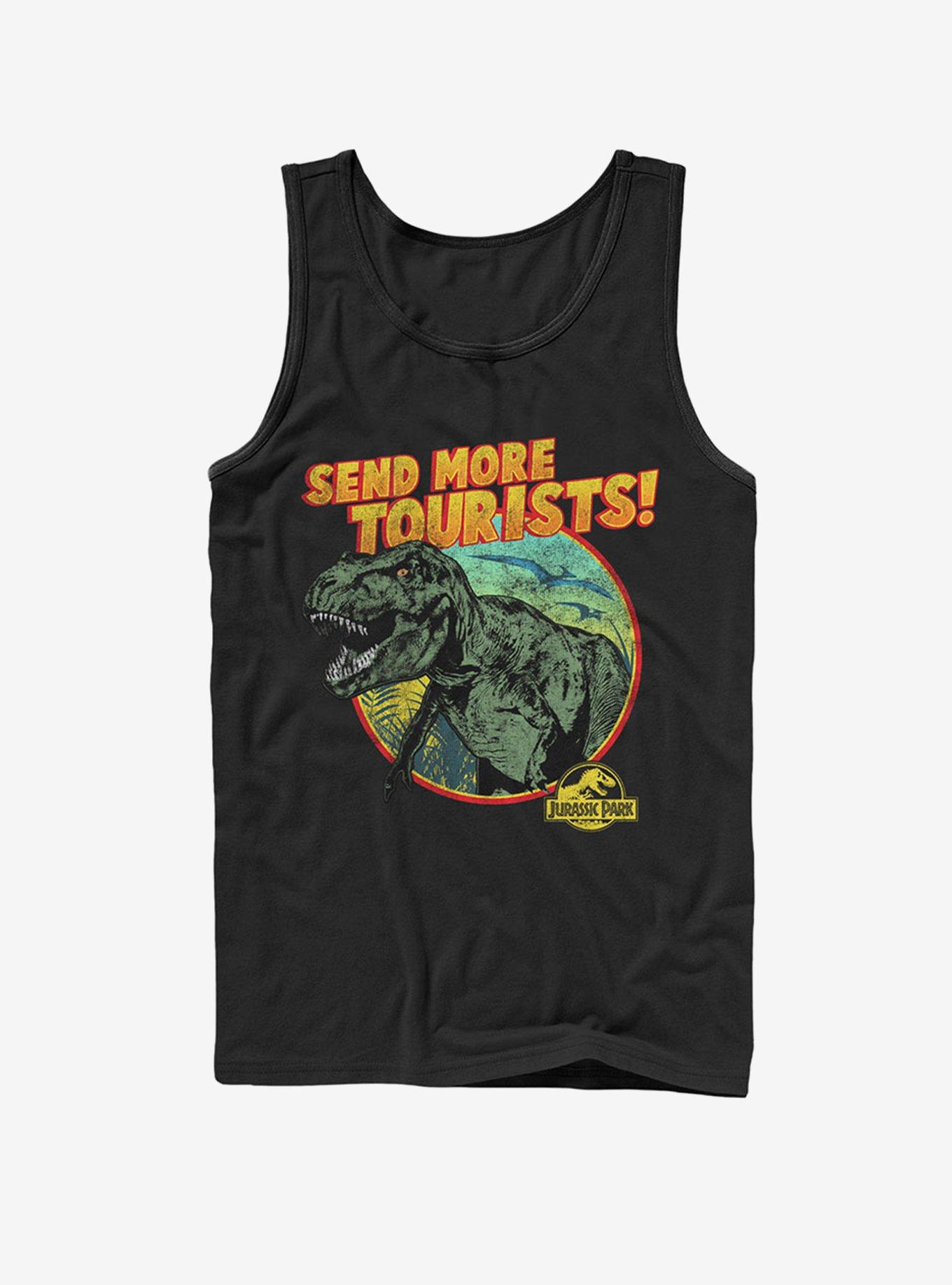 Vintage Send More Tourists Tank, BLACK, hi-res