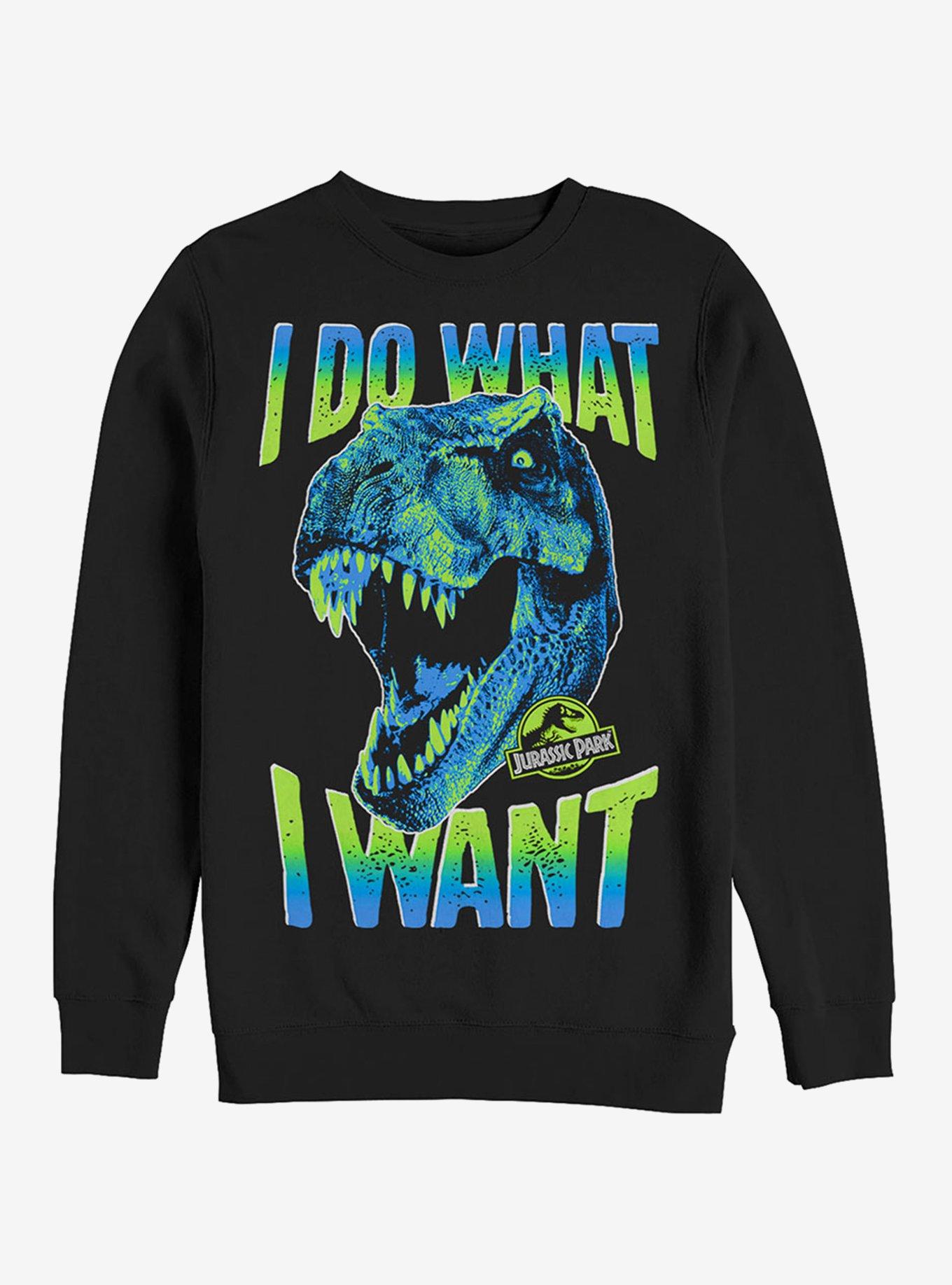 T. Rex Do What I Want Sweatshirt, BLACK, hi-res