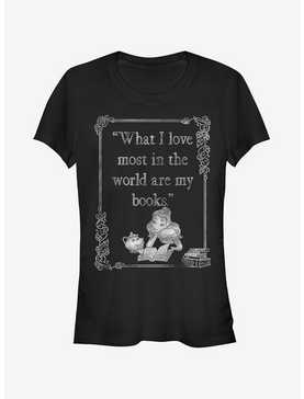Disney Belle Loves Books Girls T-Shirt, , hi-res
