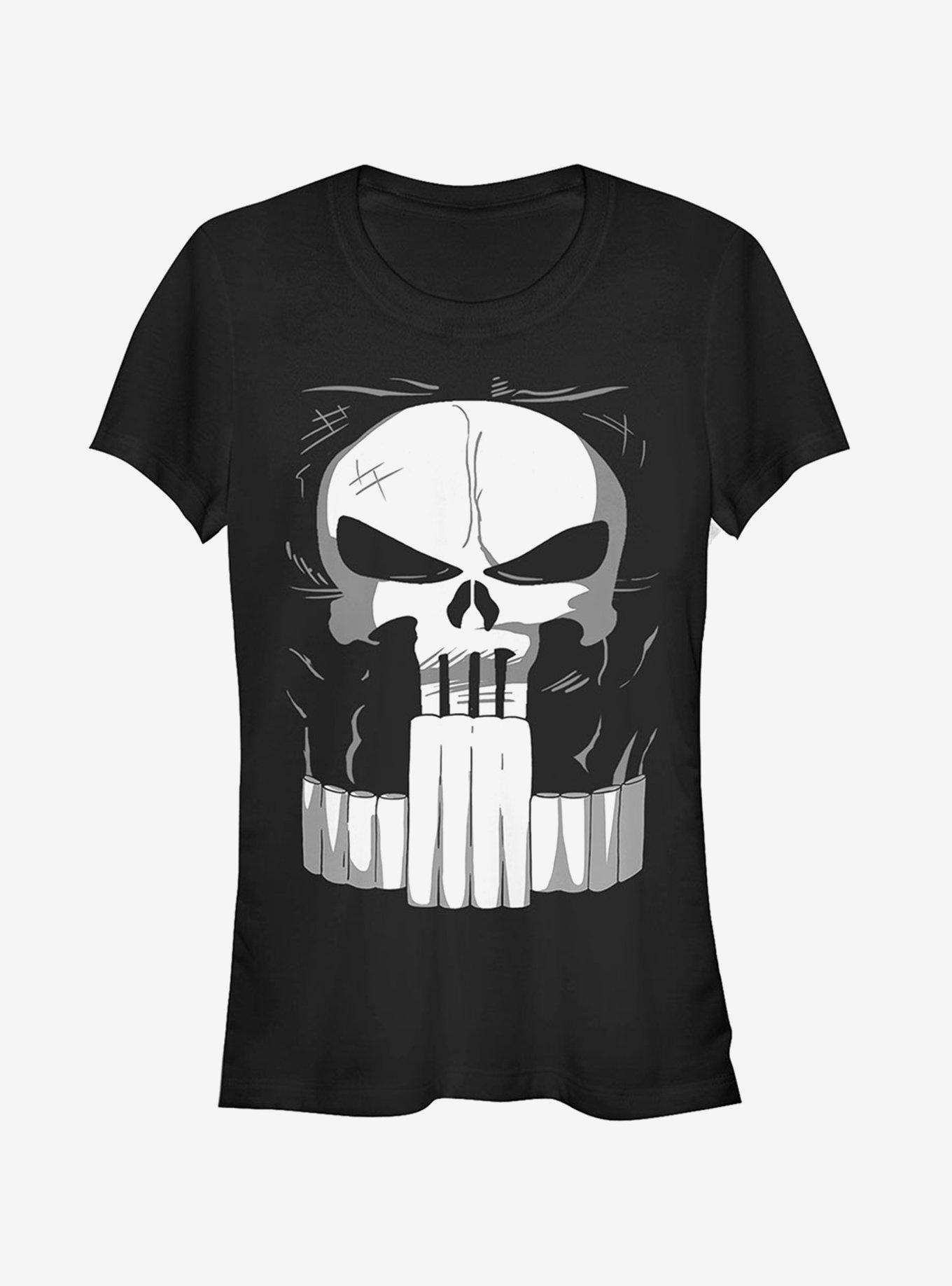 Marvel Halloween Punisher Costume Girls T-Shirt, BLACK, hi-res