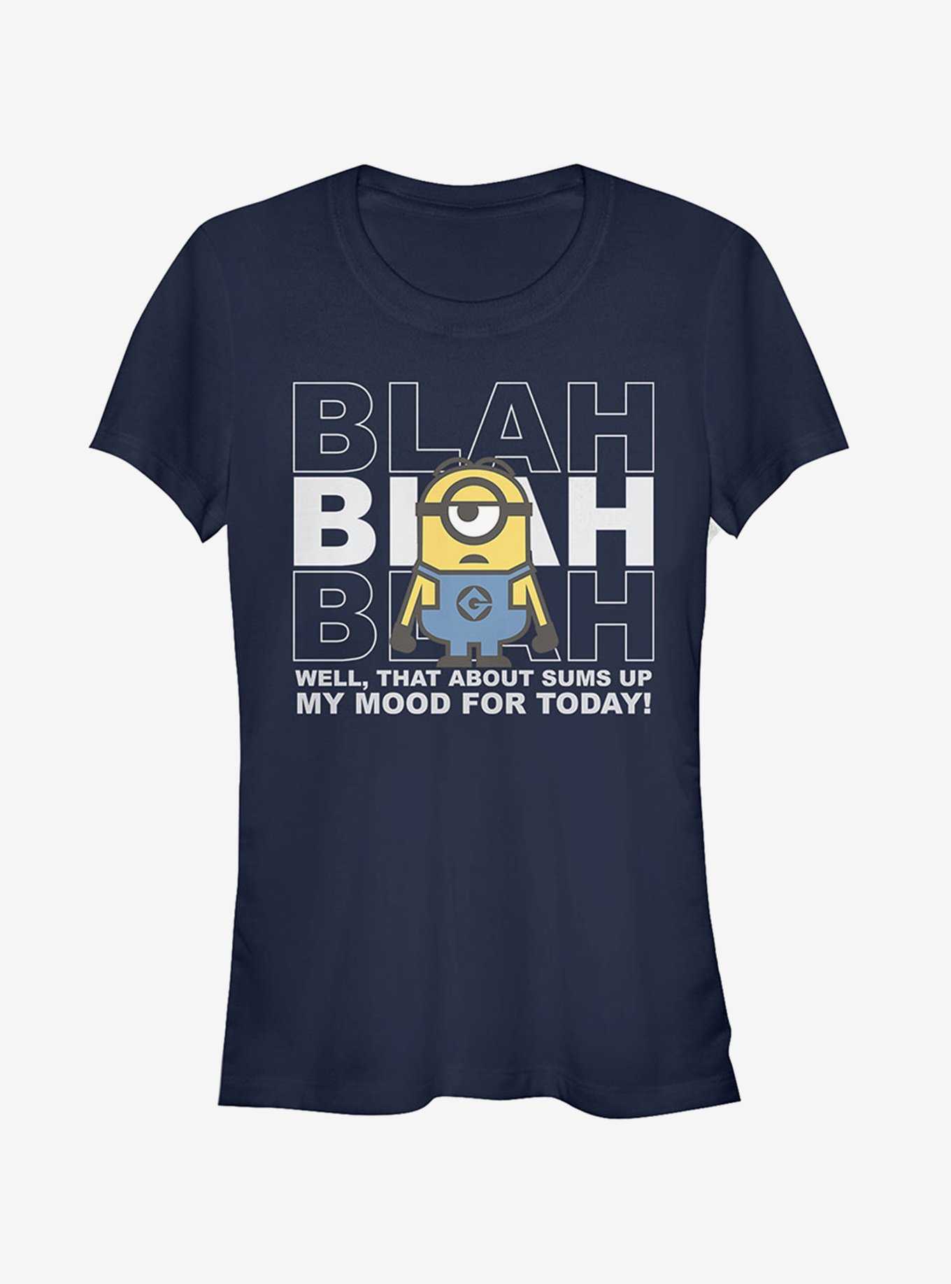 Minion Blah Mood Today Girls T-Shirt, , hi-res