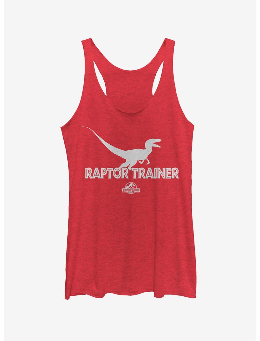 Raptor Trainer Silhouette Girls Tank, RED HTR, hi-res