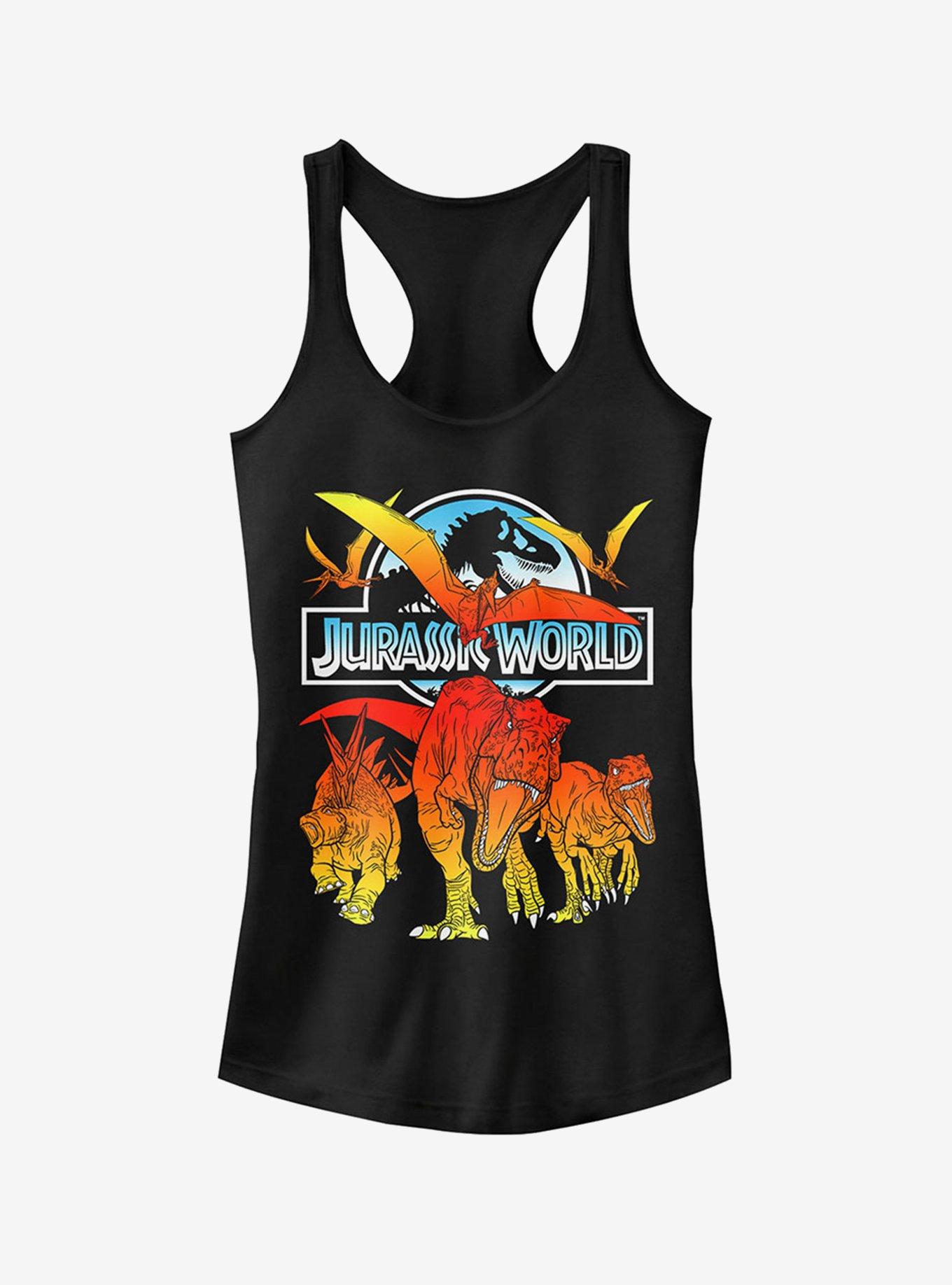 Jurassic World Fallen Kingdom Fire Dinosaurs Girls Tank, BLACK, hi-res