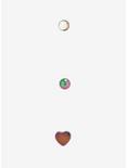 Steel Heart Anodized Nose Stud 3 Pack, MULTI, hi-res