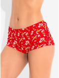 Daisy & Bumble Bee Halter Swim Bottoms, RED, hi-res