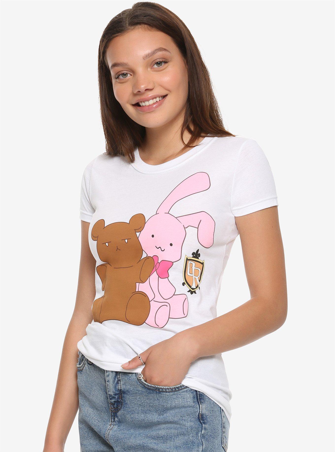 Ouran Host Club Kuma-Chan And Usa-Chan Girls T-Shirt, MULTI, hi-res