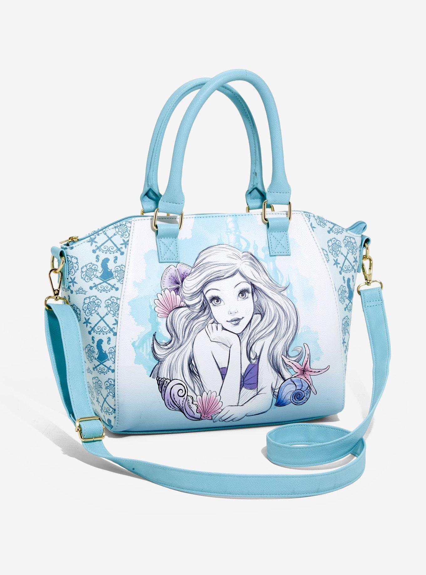 Loungefly Disney Villains Classic All Over Print Faux Leather Crossbody Handbag  Purse: Handbags