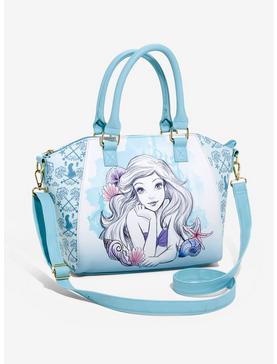 Loungefly Disney The Little Mermaid Blue Watercolor Satchel Bag, , hi-res