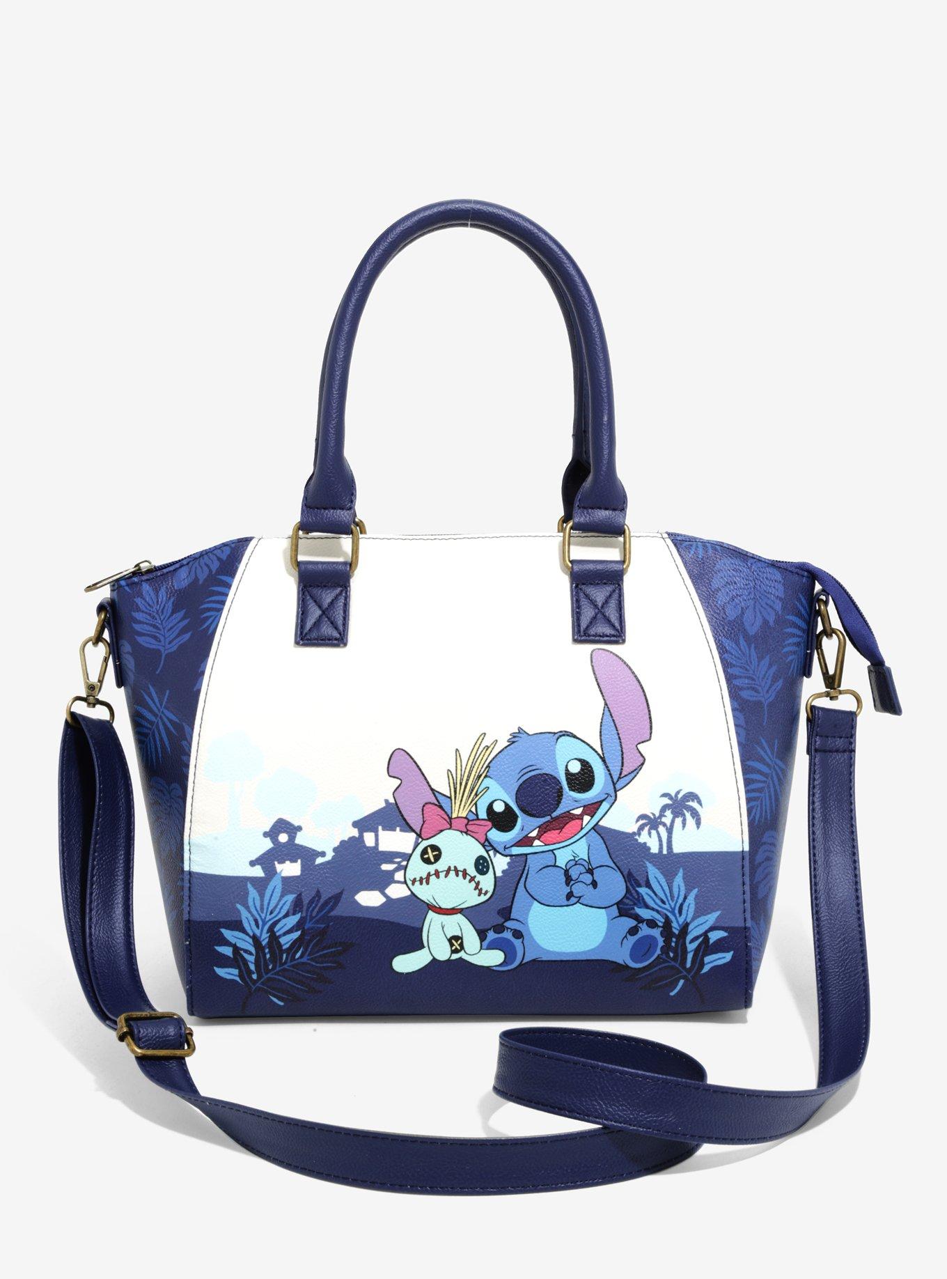 Loungefly Disney Lilo & Stitch Dark Blue Satchel Bag, , hi-res