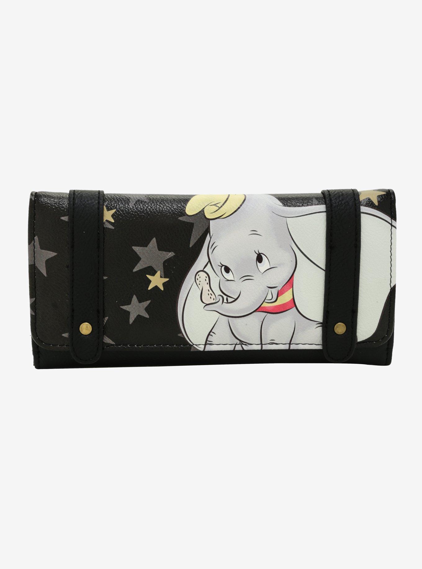 Loungefly Disney Dumbo Black Star Flap Wallet, , hi-res