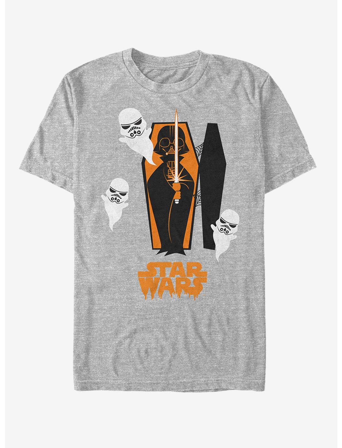 Halloween Darth Vader Coffin T-Shirt, ATH HTR, hi-res