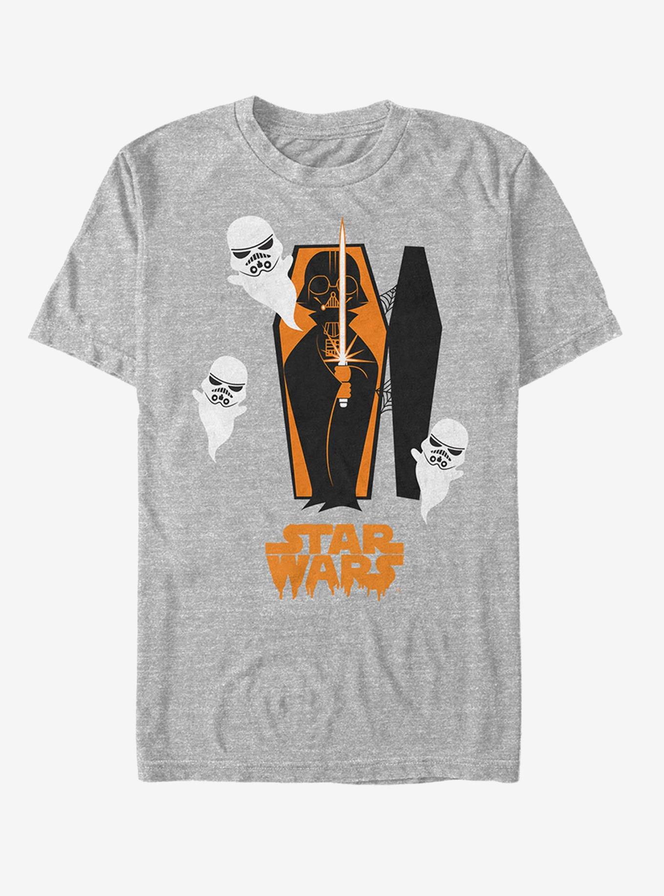 Halloween Darth Vader Coffin T-Shirt, ATH HTR, hi-res