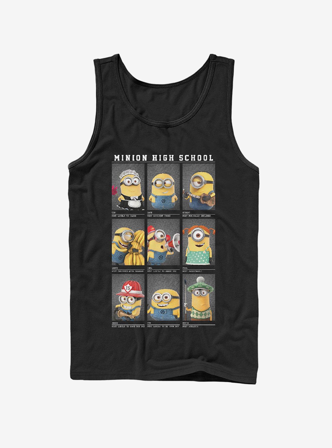 Minion High School Yearbook Tank, BLACK, hi-res