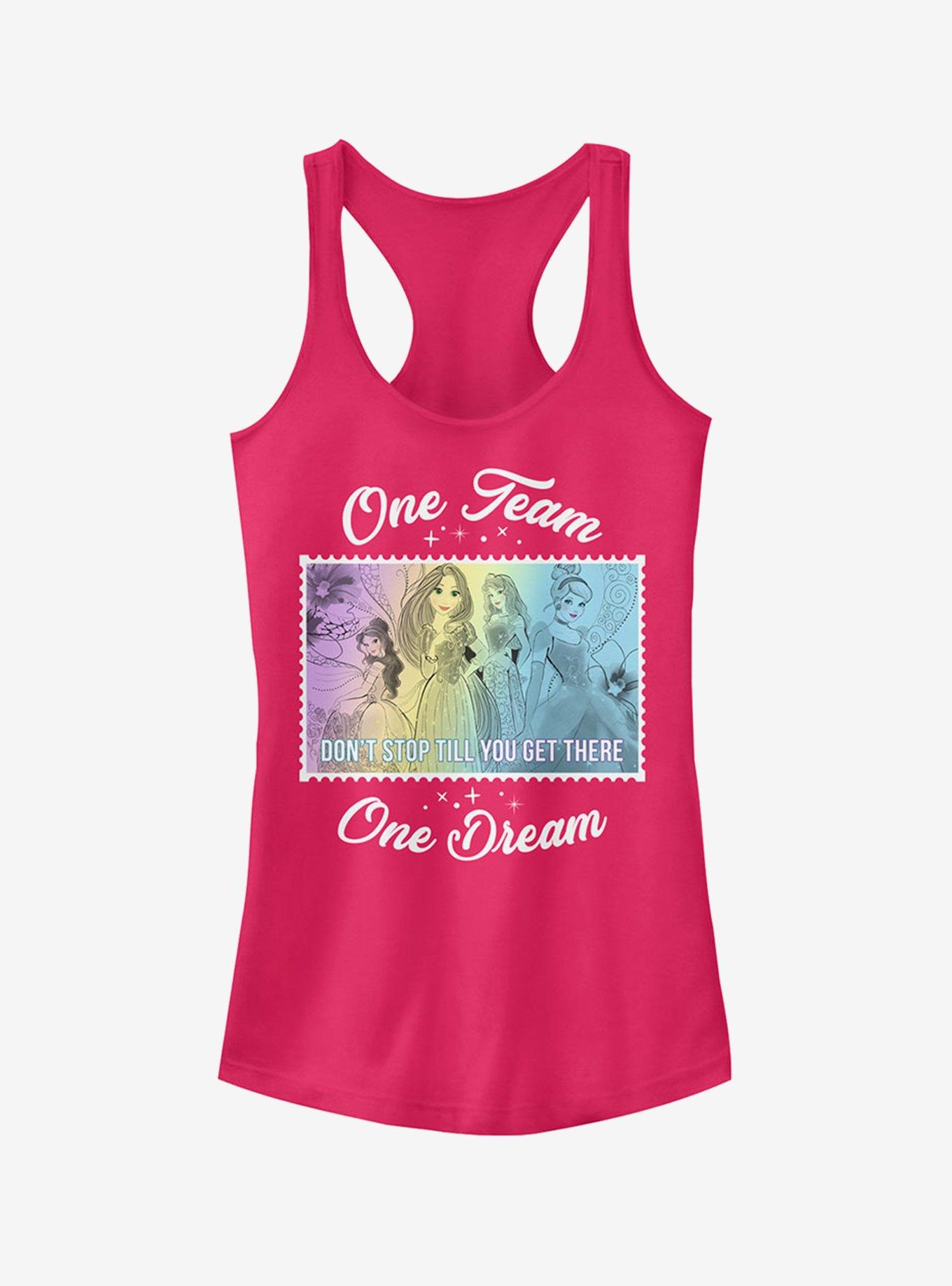 Disney Princess One Team Girls Tank, RASPBERRY, hi-res