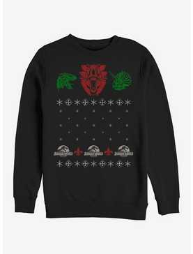 Ugly Christmas Sweater Raptor Sweatshirt, , hi-res