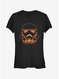 Star Wars Halloween Stormtrooper Pumpkin Girls T-Shirt, BLACK, hi-res