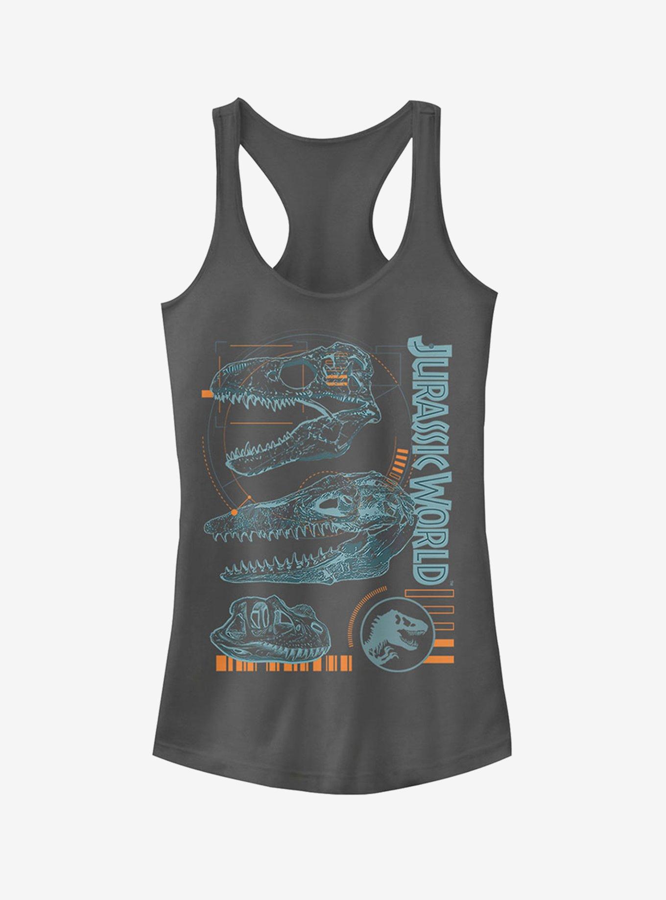 Jurassic World Fallen Kingdom Fossil Skulls Girls Tank, INDIGO, hi-res