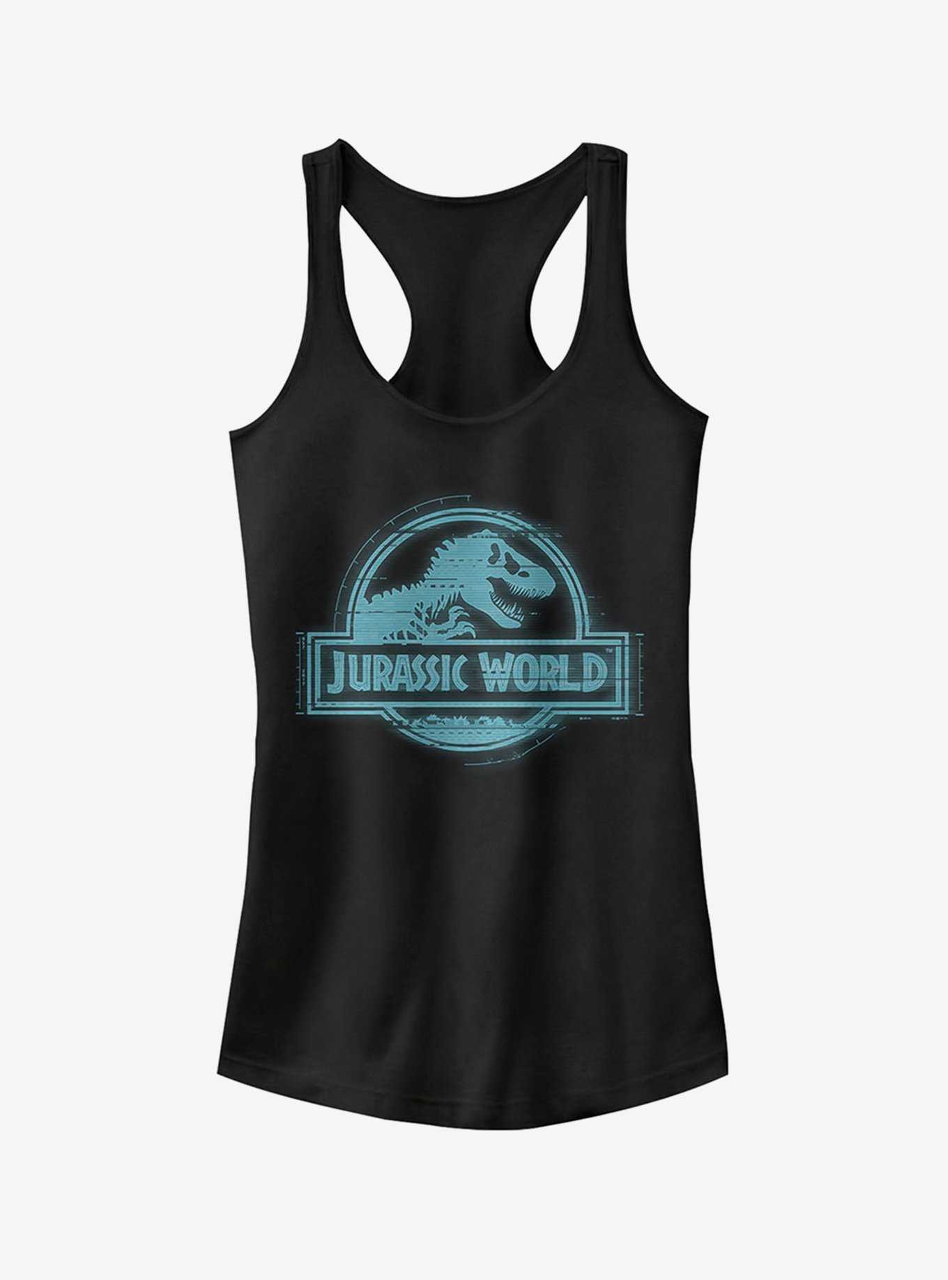 Jurassic World Fallen Kingdom Glitch Logo Girls Tank, , hi-res